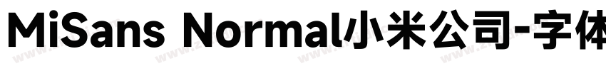 MiSans Normal小米公司字体转换